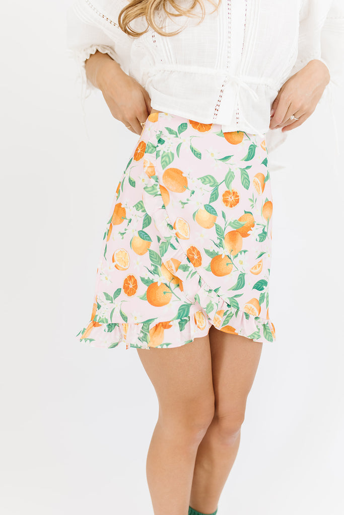 peachy girl mini skirt