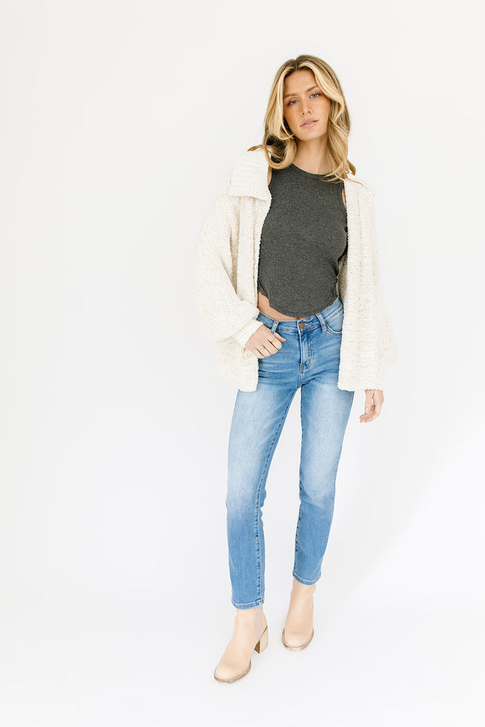 on repeat collared cardigan