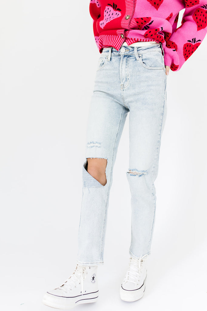 all my love distressed denim