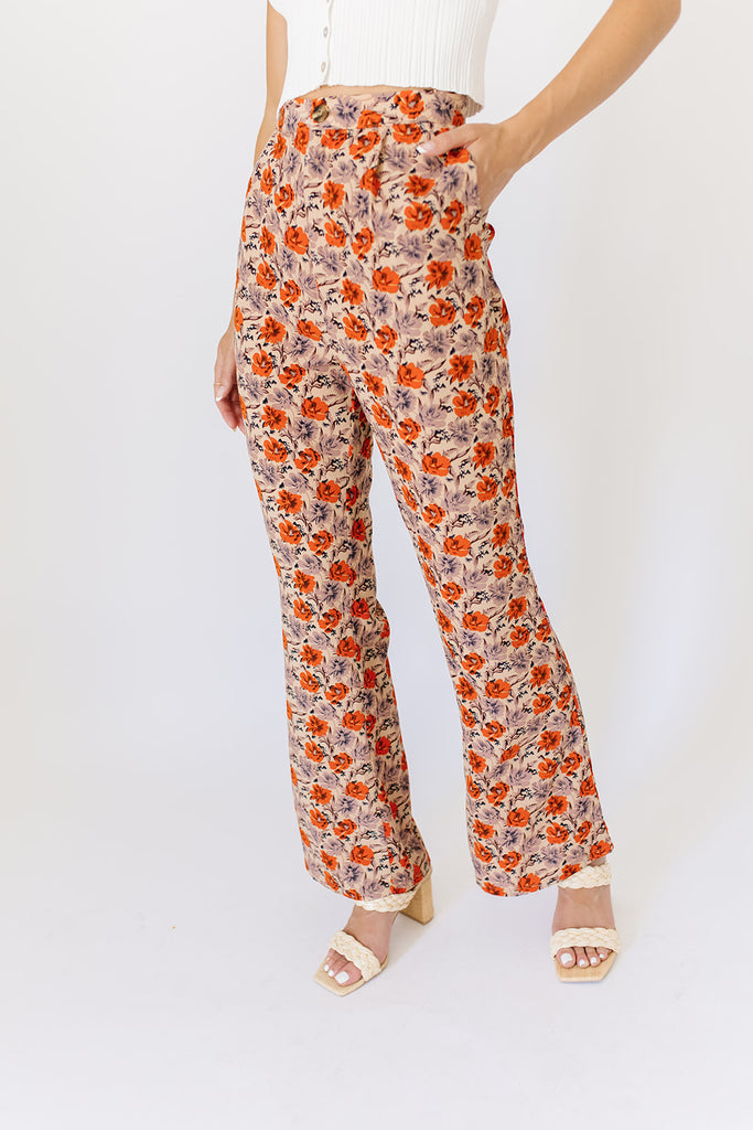 caroline floral pants