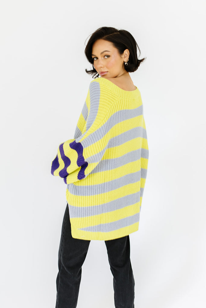 uptown striped sweater