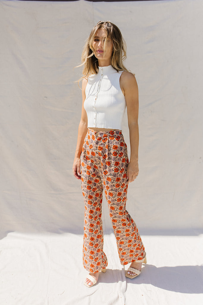 caroline floral pants