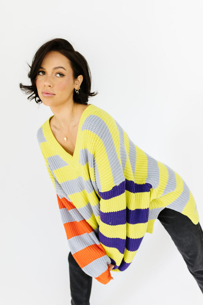 uptown striped sweater