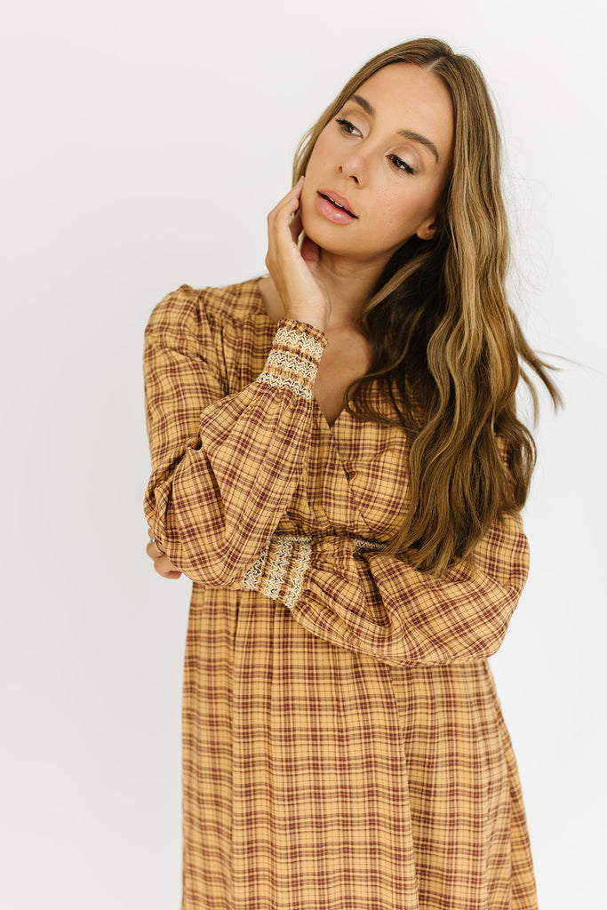 not plaid about it midi dress