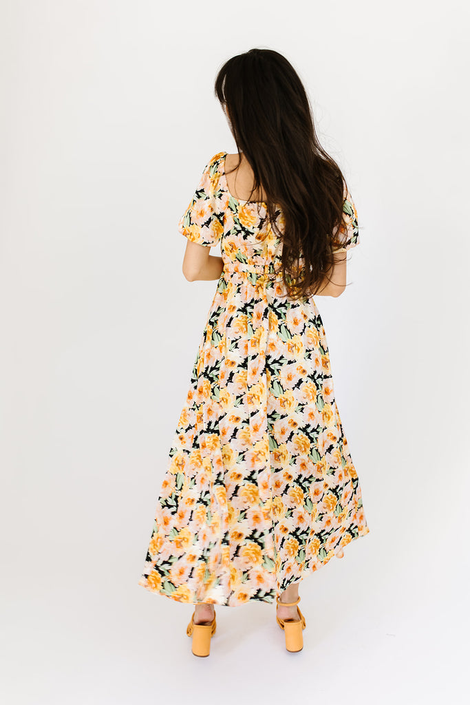 fiona floral midi dress