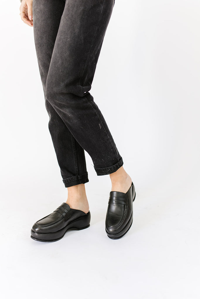 winston platform loafer mules // free people