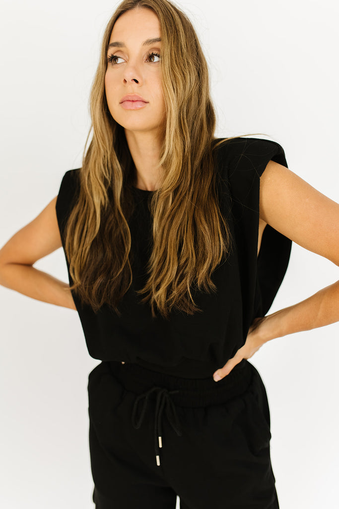 pacifica sweat set // black