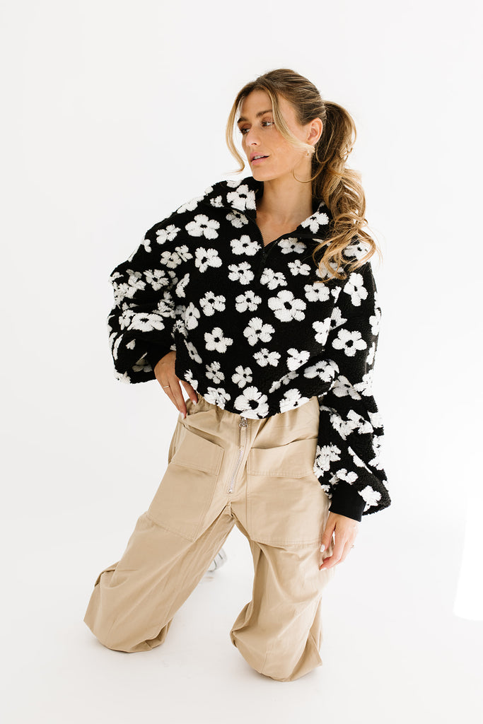 daisy darling fleece pullover