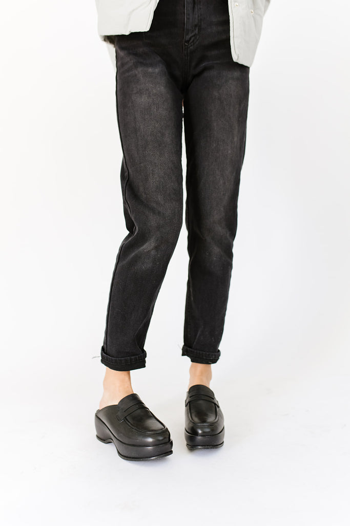 winston platform loafer mules // free people