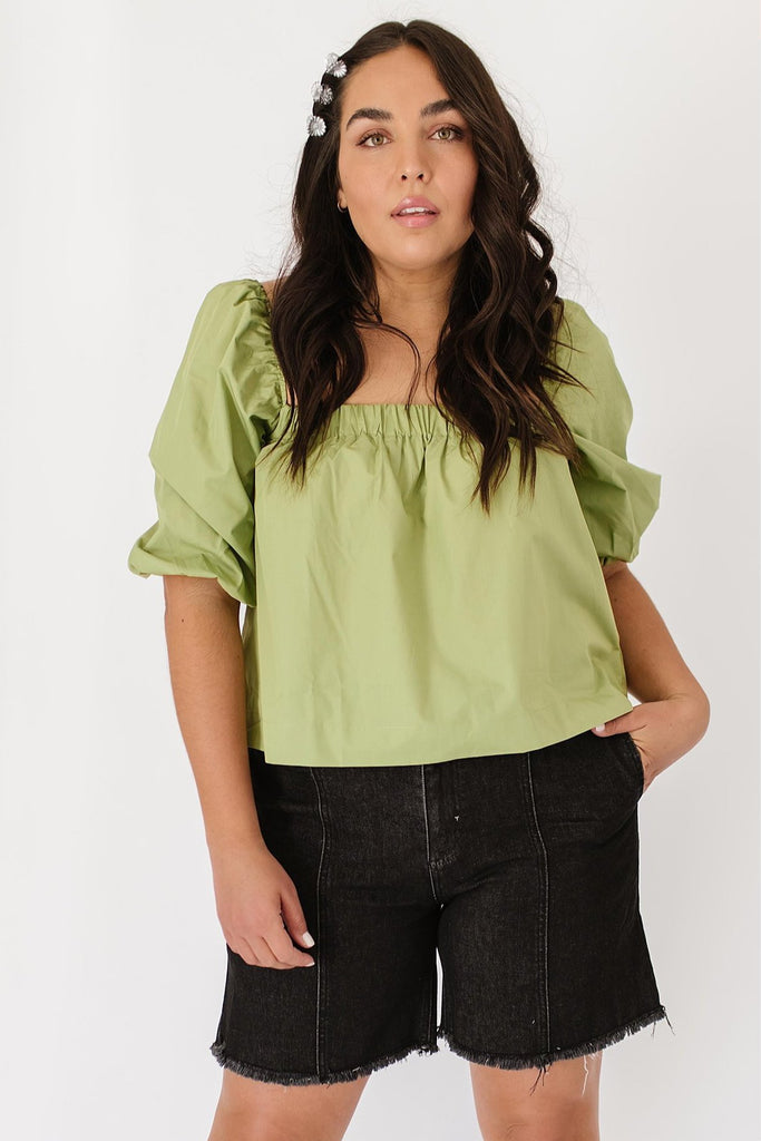 serendipity top // green