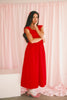 afterglow midi dress // red *zoco exclusive*