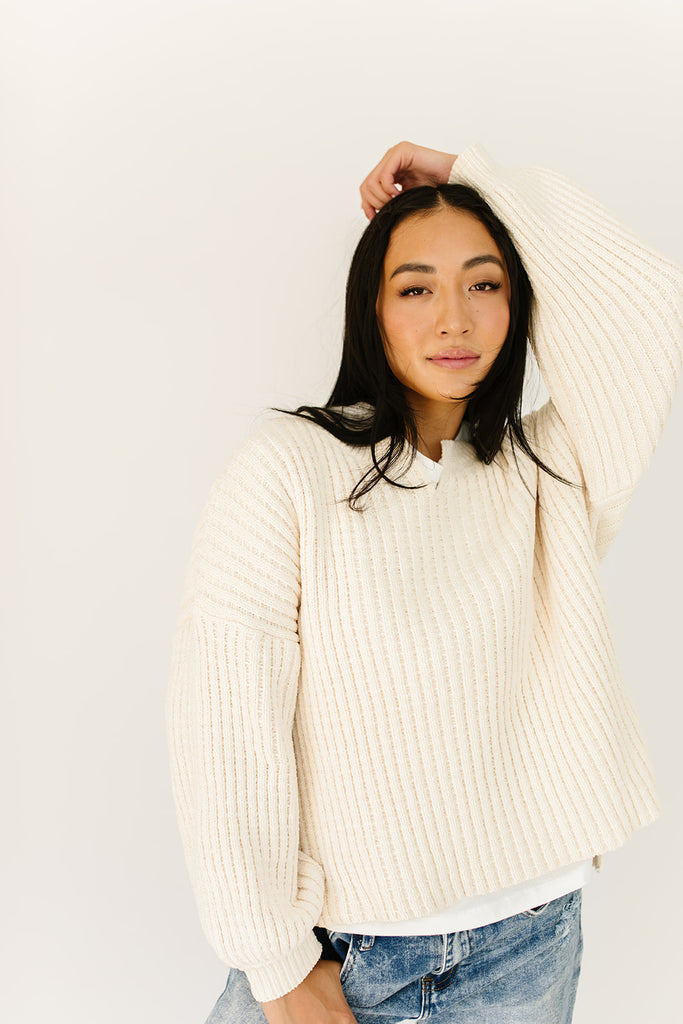 sophie knit sweater // cream