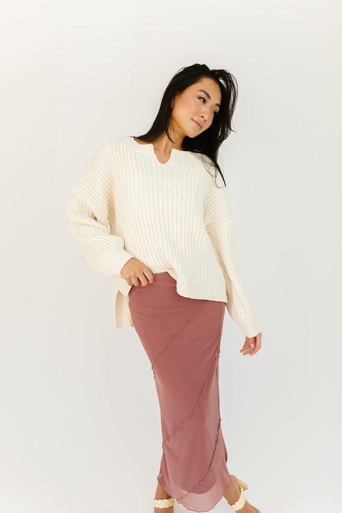 sophie knit sweater // cream