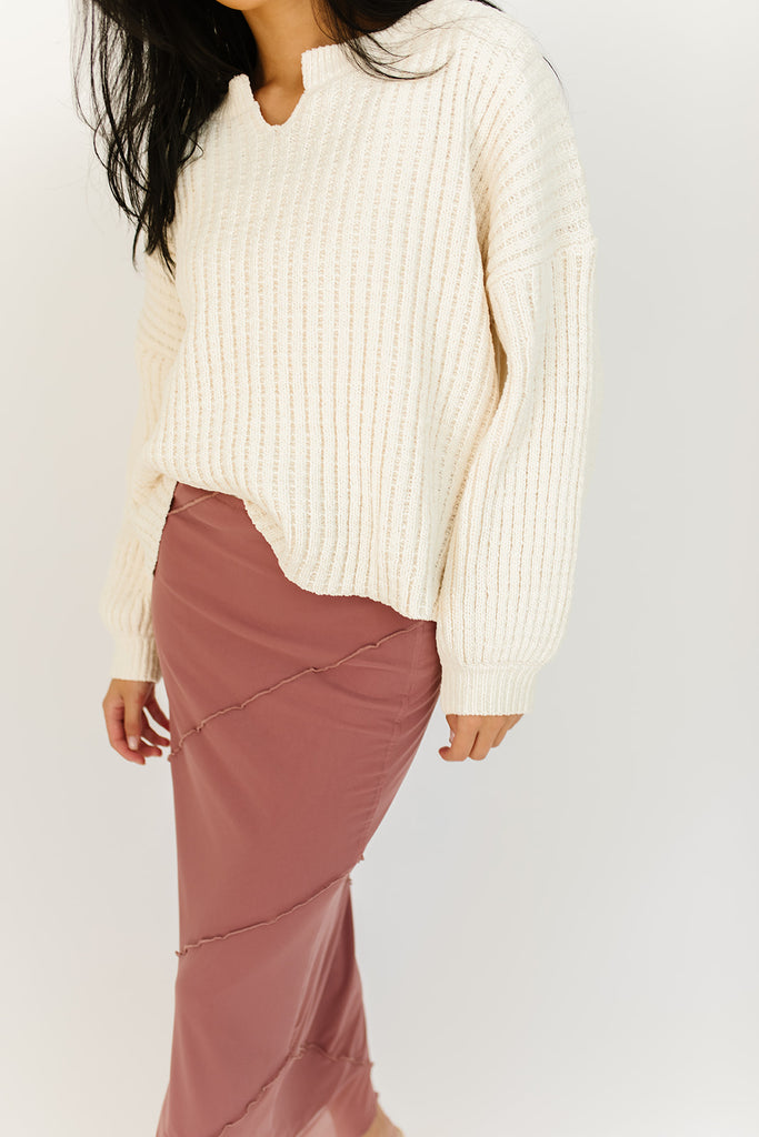 sophie knit sweater // cream