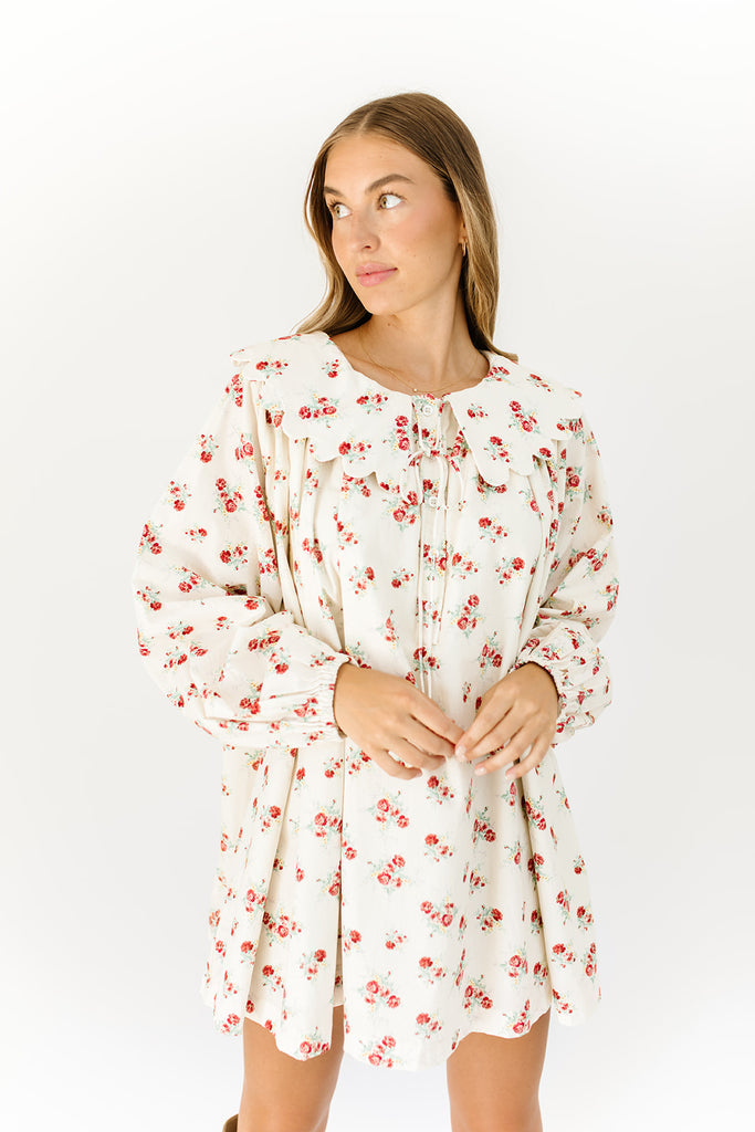 eloise collared floral dress *zoco exclusive*