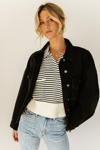 on my mind cropped blazer