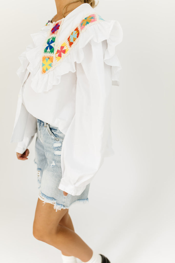storybook embroidered blouse