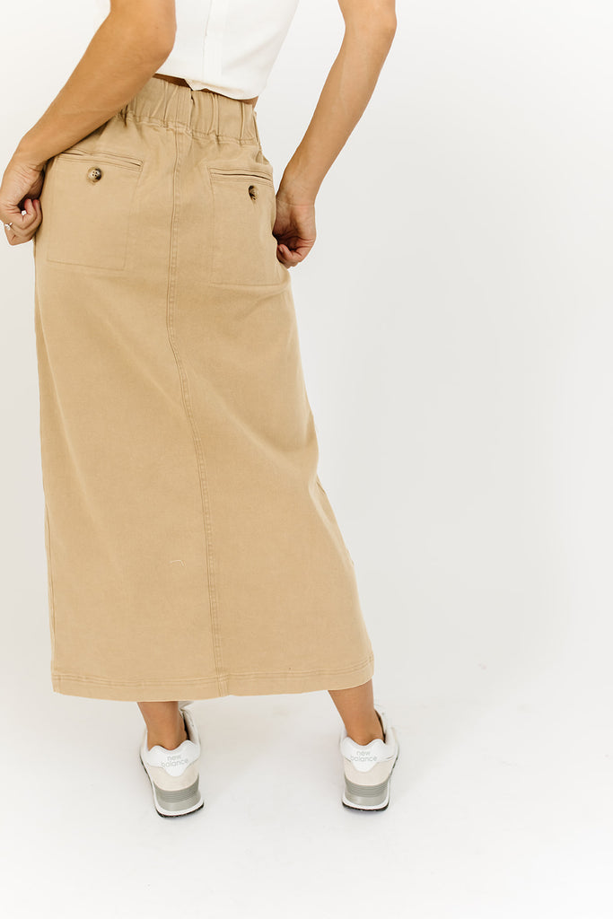 lyla maxi skirt // sand