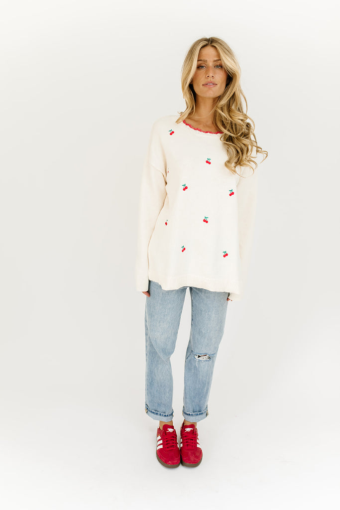 cherry on top sweater