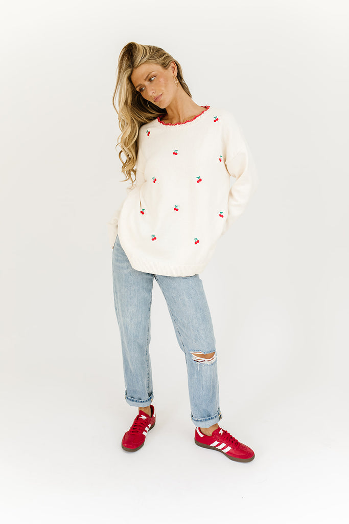 cherry on top sweater