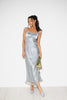 hadley satin dress // blue *zoco exclusive*