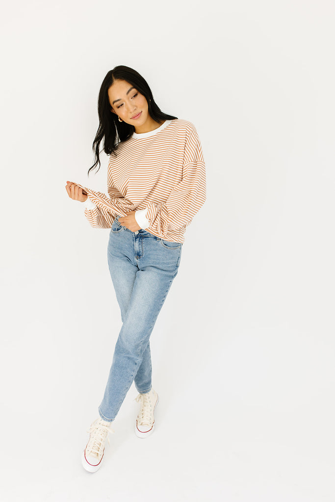 bobbie crossover denim // light wash