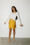 saffron mini skirt