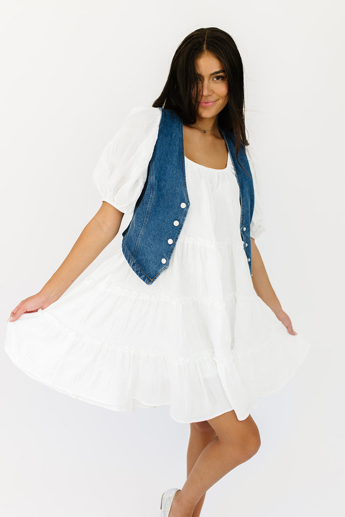 short daymaker dress // white *zoco exclusive*