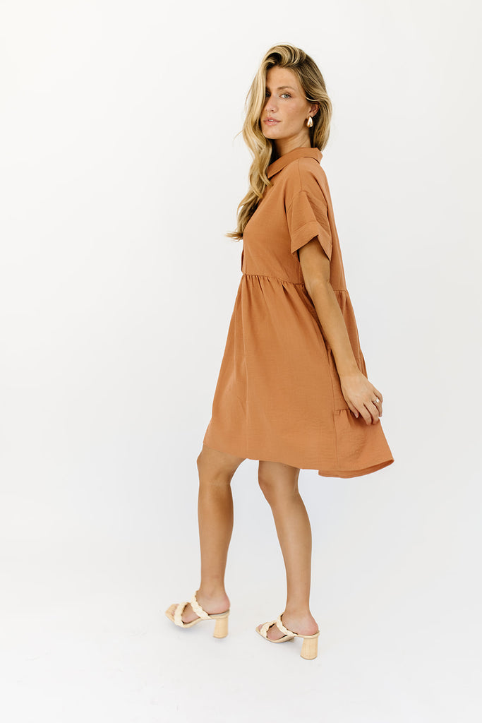 show up collared dress // clay