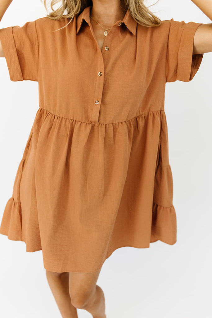 show up collared dress // clay