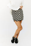 riri checkered mini skirt