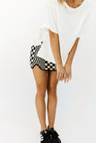 riri checkered mini skirt