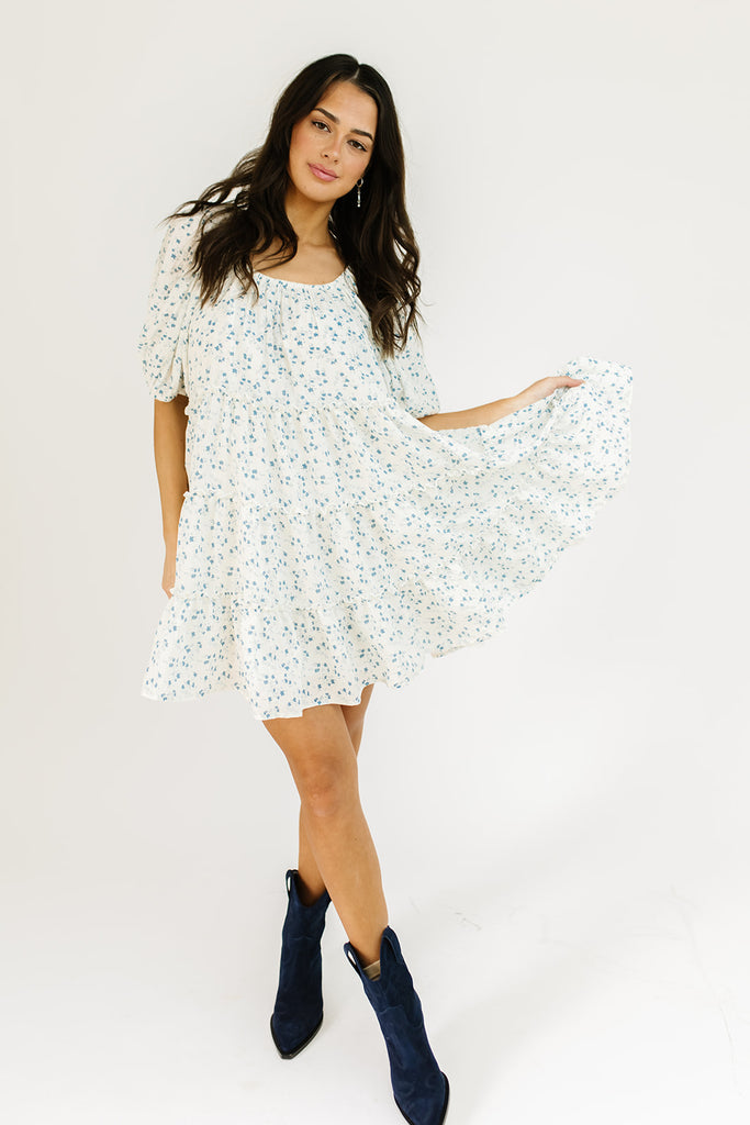 short daymaker dress // blue ditsy floral *zoco exclusive*
