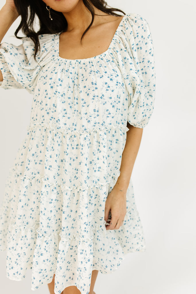 short daymaker dress // blue ditsy floral *zoco exclusive*