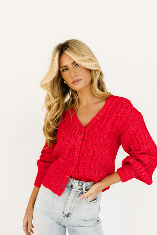 lana button sweater