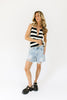 sally collared tank // black