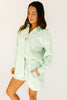 peppermint striped set // green