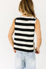 sally collared tank // black