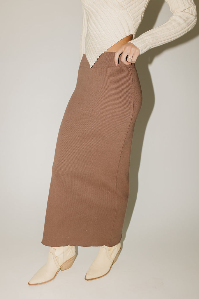 tyler knit maxi skirt