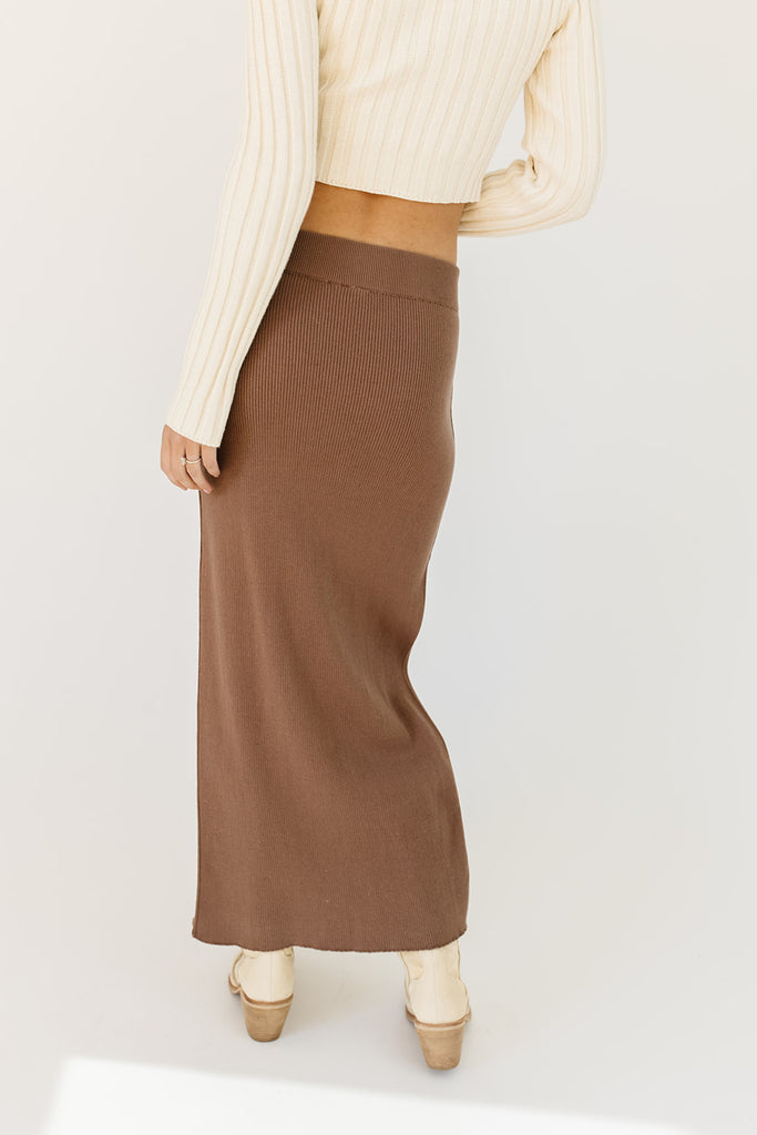 tyler knit maxi skirt