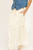 celine floral maxi skirt