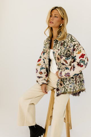 on my mind cropped blazer