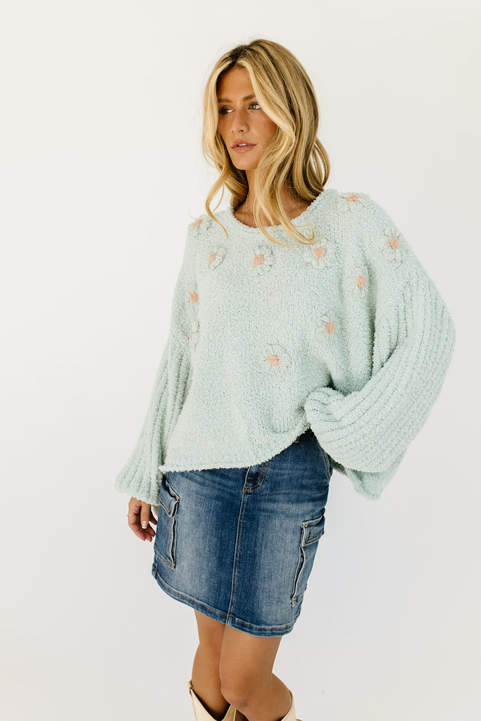 bloom sweater // mint