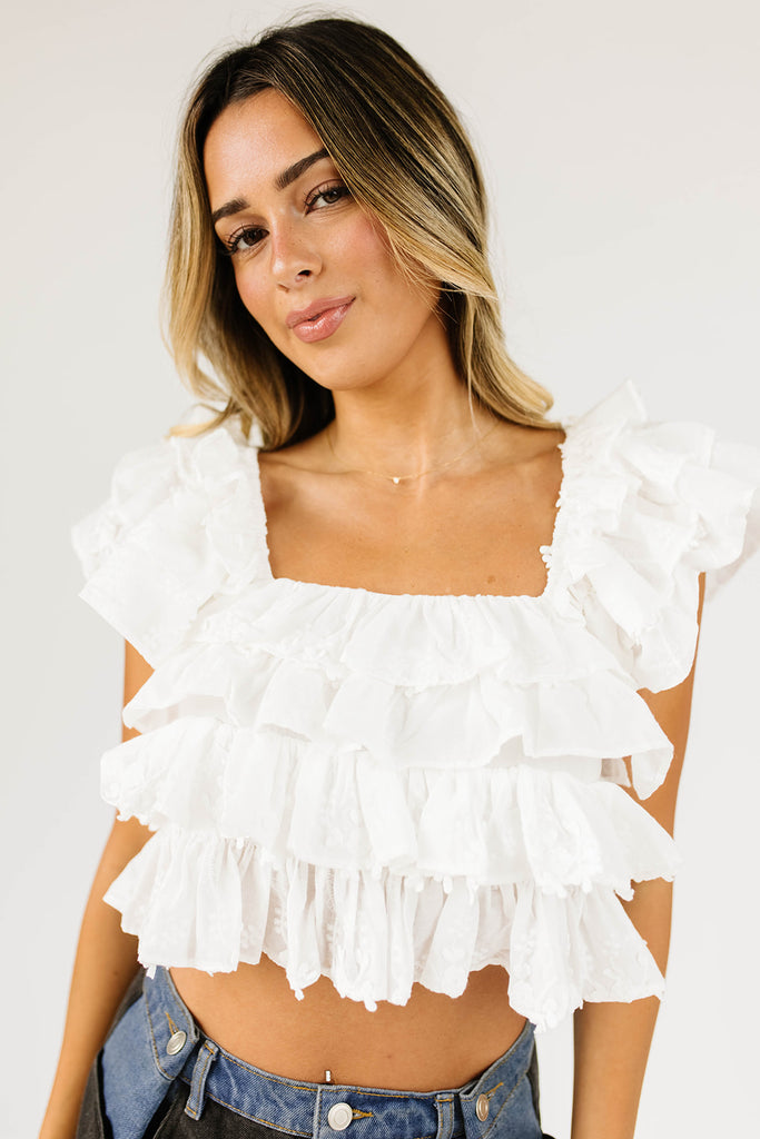 mi amor ruffle top
