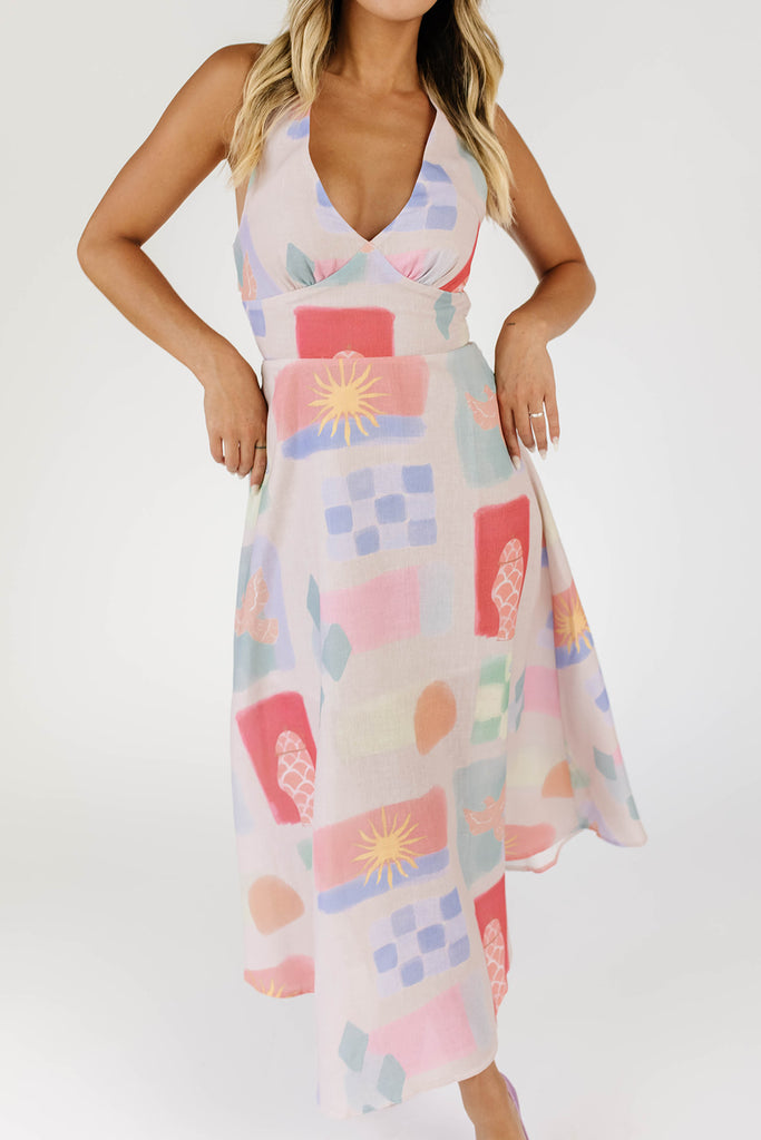 sunset maxi dress
