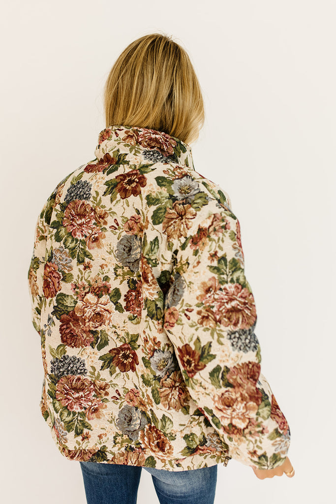 isabel quilted floral jacket *restocked*