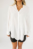 wendy button up // white