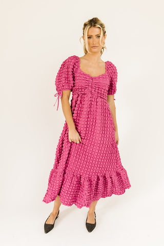 heather knit midi dress