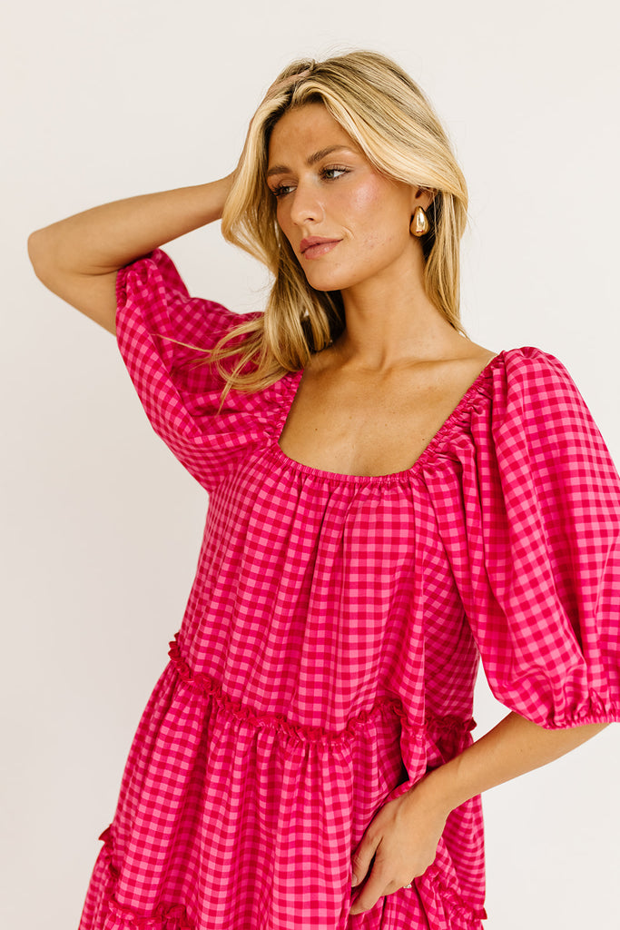 daymaker dress // pink gingham *zoco exclusive*