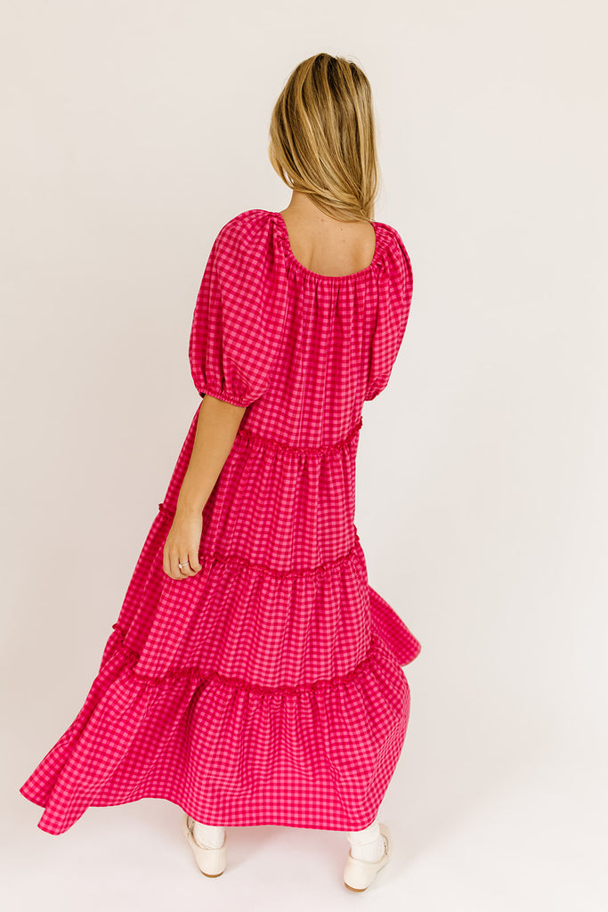 daymaker dress // pink gingham *zoco exclusive*